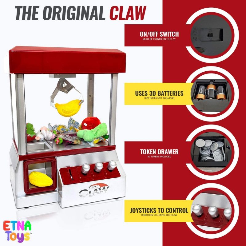 Arcade Claw Machine Mini Candy Prize Dispenser Game – Candy Slots Affection