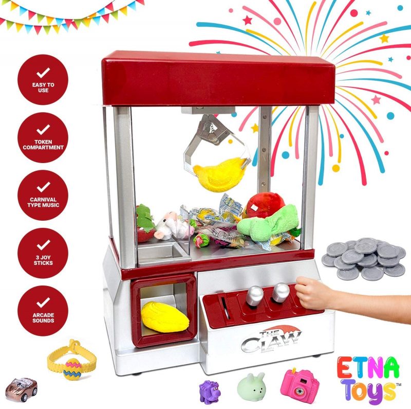 Arcade Claw Machine Mini Candy Prize Dispenser Game – Candy Slots Affection