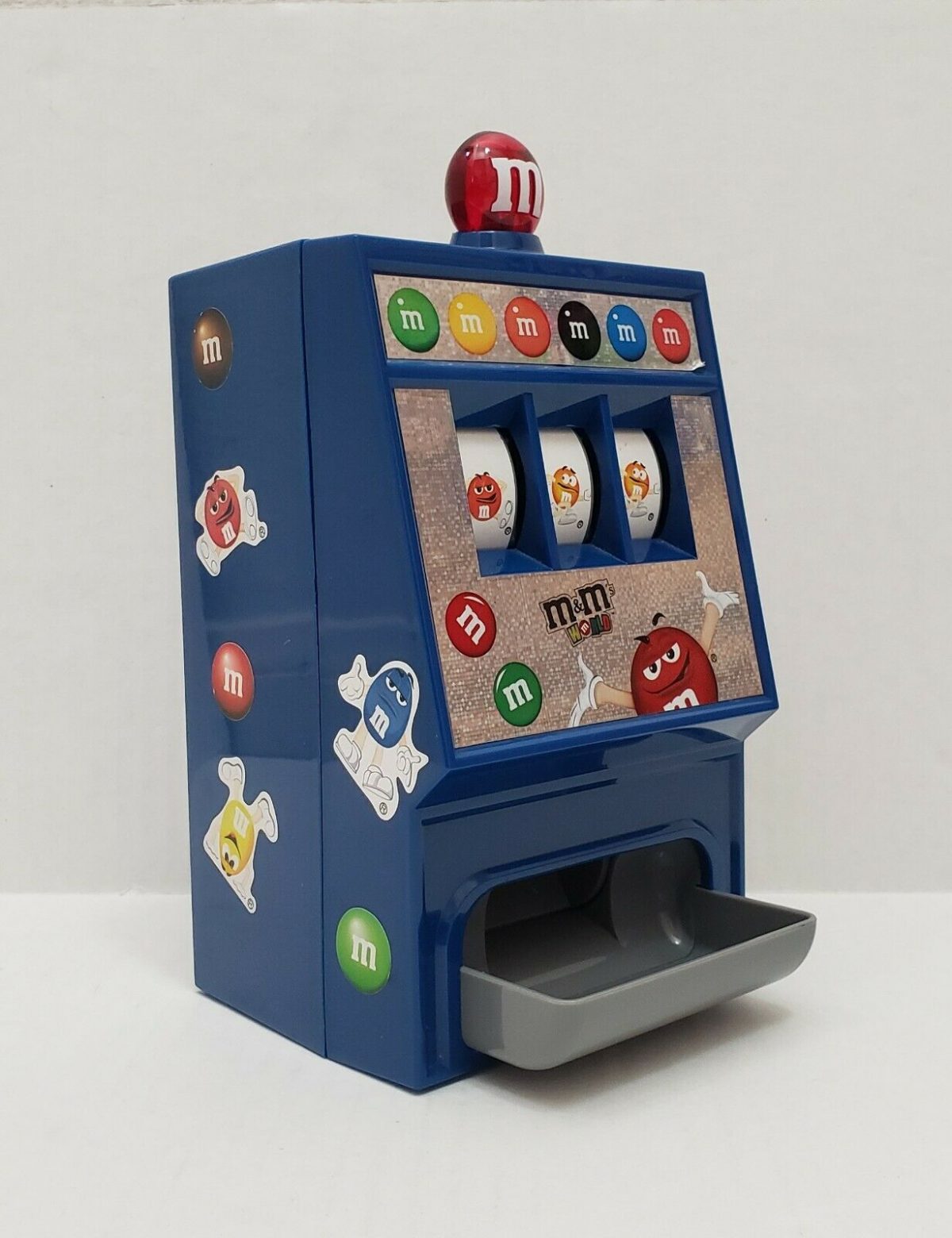 M&M SLOT MACHINE CANDY DISPENSER WORLD LAS VEGAS STORE LIGHTS & SOUNDS